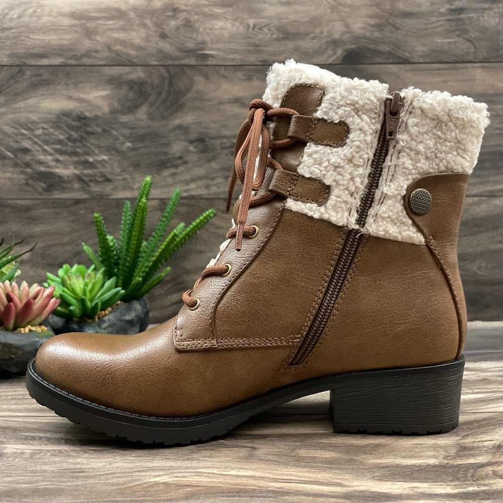 Baretraps ONeil Faux Fur Waterproof Combat Boots - Picture 5 of 11